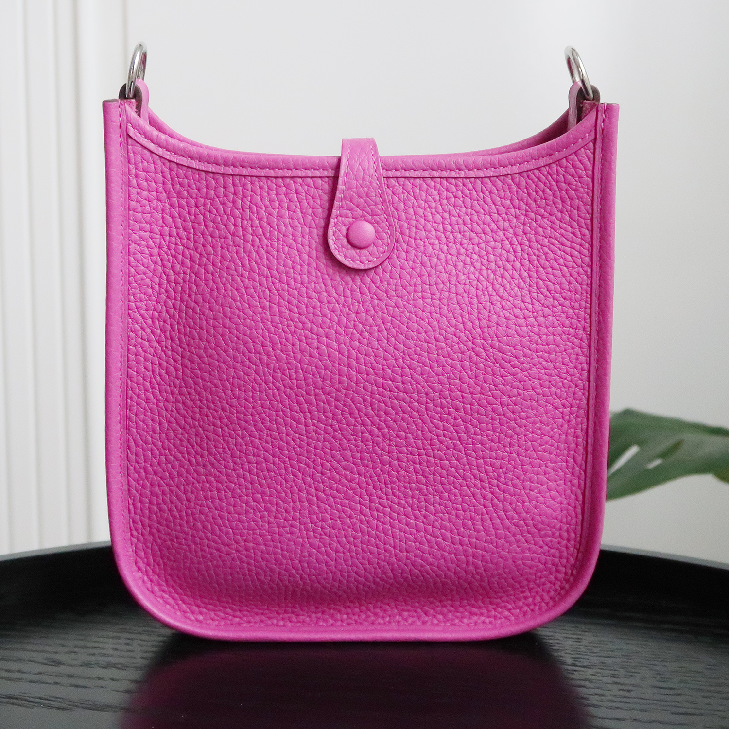 Hermes Magnolia Clemence Leather Evelyne TPM 16 CM PHW