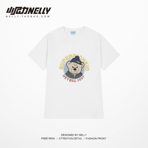 เสื้อยืดคอกลม ผู้ชาย เสื้อยืดผู้ชายเกาหลี เสื้อยืดเกาหลี แบรนด์ NELLY