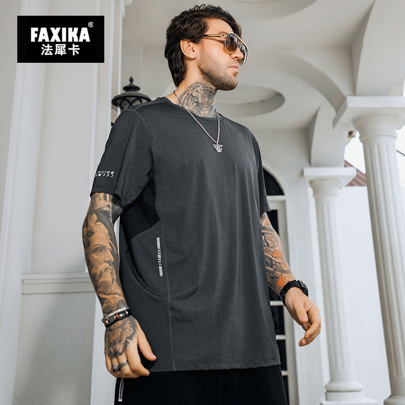 เสื้อยืดผู้ชายอ้วน S-5XL(อกเสื้อ39-51นิ้ว)