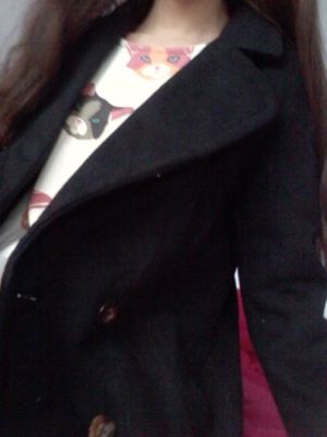 CLASSIC BLACK COAT เนื้อนุ่ม บุซับใน [ เสื้อโค้ท กันหนาว สีดำ ] พร้อมส่ง BLACK