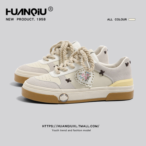 รองเท้าผ้าใบ ผู้หญิง รองเท้าแฟชั่นสำหรับผู้หญิง รองเท้าแฟชั่น รองเท้าผู้หญิง แบรนด์ HUANQIU SINCE 1958