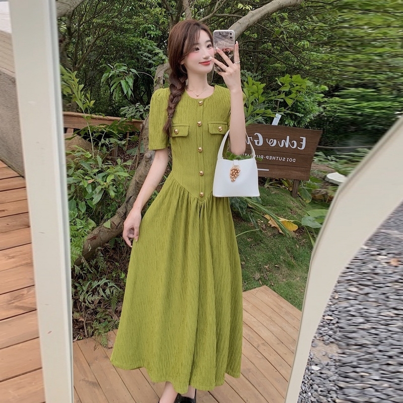 เดรสวัยรุ่น-เดรสคนอ้วนวัยรุ่น L-4XL(อก38-46 นิ้ว)