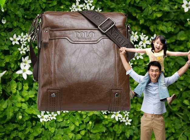 กระเป๋าสะพายข้าง ผู้ชาย Polo หนังแท้ ลง Wax แบบไม่มีฝาปิด ขนาดใหญ่ 26 x 28 x 7 cm สีพื้น ดีไซน์ เรียบหรู สีน้ำตาล สีดำ 28257_5