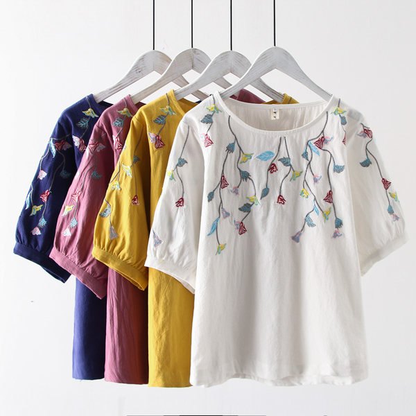 เสื้อลินินสไตล์ผู้ใหญ่ เสื้อคุณแม่ เสื้อผู้ใหญ่ แบรนด์ LININ