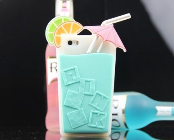 เคส iPhone 5s 5 5g 4s 4 4g เคส 3D เคส วิคตอเรีย ซีเคร็ท ซิลิโคน แท้ รูป แก้ว Cocktail สุดเก๋ แบบ สวย น่ารัก มาก ๆ ค่ะ 387539