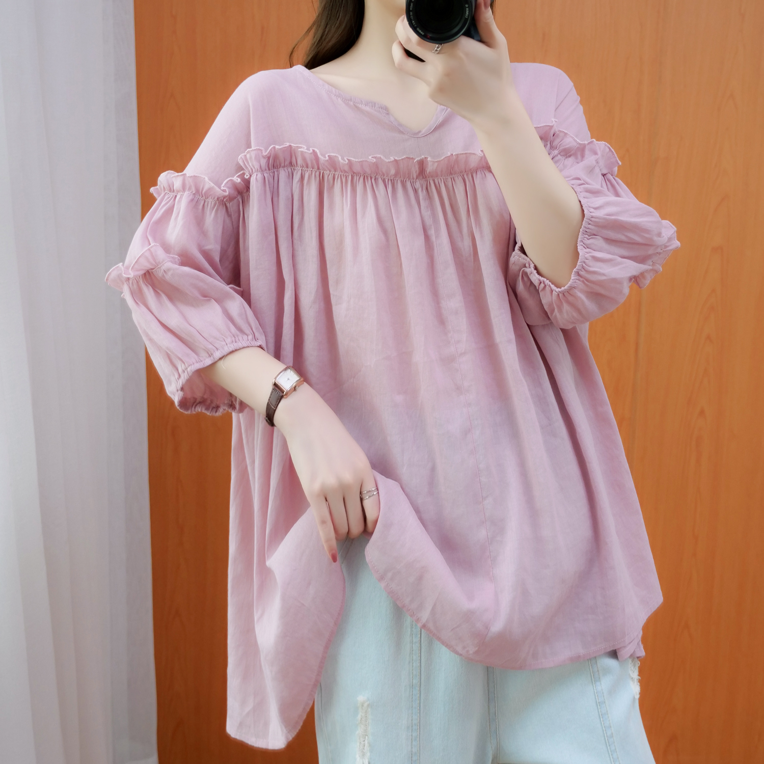 เสื้อลินิน เสื้อผ้าฝ้ายลินิน เสื้อเชิ้ตผ้าลินิน