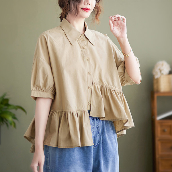 เสื้อลินิน แบบเสื้อสวยๆ เสื้อผ้าฝ้ายลินิน เสื้อเชิ้ตผ้าลินิน BY LININ