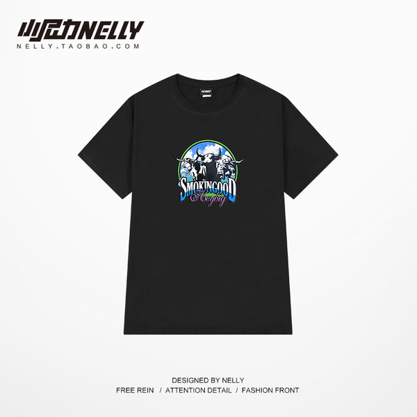 เสื้อยืดคอกลม ผู้ชาย เสื้อยืดผู้ชายเกาหลี เสื้อยืดเกาหลี แบรนด์ NELLY