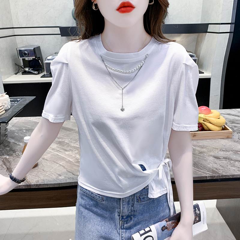 เสื้อผ้าวัยรุ่นเกาหลี เสื้อยืดวัยรุ่นผู้หญิง มีขนาด S M L XL