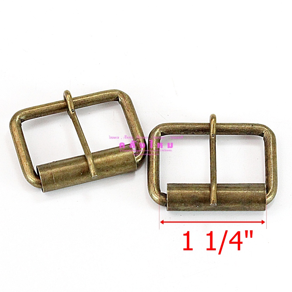 ห่วงเหล็กหัวเข็มขัด (1 1/4") สีทองเหลืองรมดำ (p2)