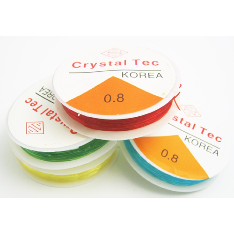 เอ็นยืดร้อยลูกปัด Crystal Tec ขนาด 0.8
