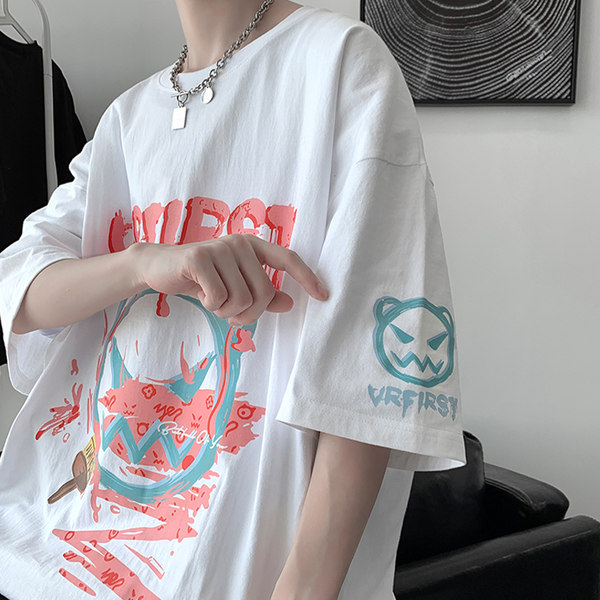 เสื้อยืดผู้ชายอ้วน S-5XL(อกเสื้อ39-51นิ้ว)