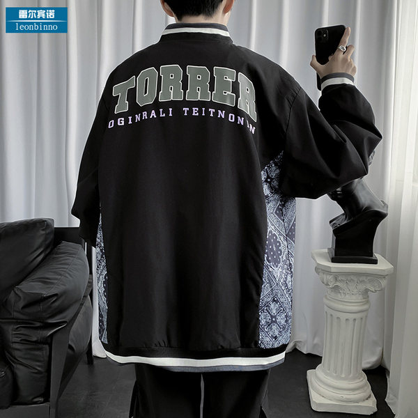 เสื้อแจ็คเก็ตเบสบอล เสื้อคลุม เสื้อแขนยาวสไตล์เกาหลี