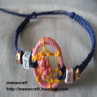 สร้อยข้อมือตาข่ายดักฝัน#Dm030 size7.2"