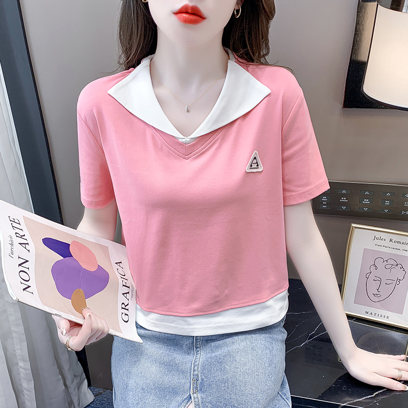 เสื้อผ้าวัยรุ่นเกาหลี เสื้อยืดวัยรุ่นผู้หญิง มีขนาด S M L XL