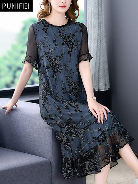 เดรสวัยผู้ใหญ่40-60ปี เดรสคุณแม่ ชุดเดรสทำงานวัยผู้ใหญ่ แบรนด์ MAMA DRESS