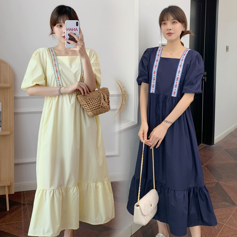 เดรสแขนสั้น มีไซส์ L-4XLอก 38-47 นิ้ว ใส่ได้ทั้งสาวหุ่นดีน่ารักจนถึงสาวอวบพลัสไซส์