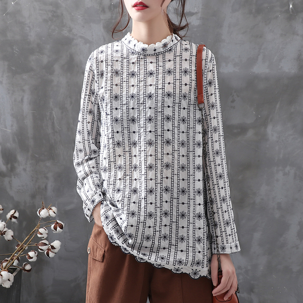 เสื้อเชิ้ตผ้าฝ้ายลินิน ขายเสื้อเชิ้ต ผ้าลินิน เสื้อเชิ้ตผ้าฝ้ายผู้หญิง