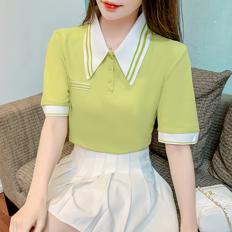 เสื้อผ้าวัยรุ่นเกาหลี เสื้อยืดวัยรุ่นผู้หญิง มีขนาด S M L XL