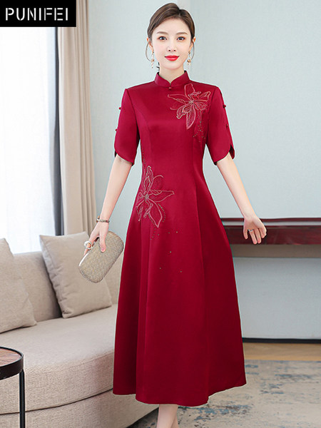 เดรสวัยผู้ใหญ่40-60ปี เดรสคุณแม่ ชุดเดรสทำงานวัยผู้ใหญ่ แบรนด์ MAMA DRESS
