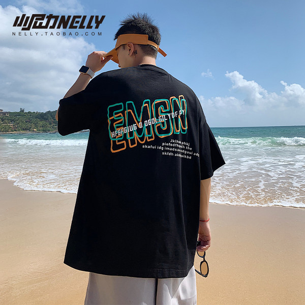 เสื้อยืดคอกลม ผู้ชาย เสื้อยืดผู้ชายเกาหลี เสื้อยืดเกาหลี แบรนด์ NELLY