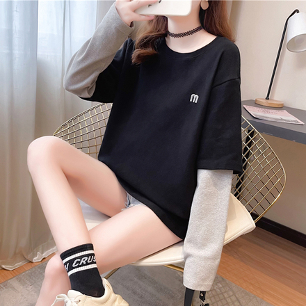 เสื้อยืดแขนยาว เสื้อแขนยาววัยรุ่นกันหนาว