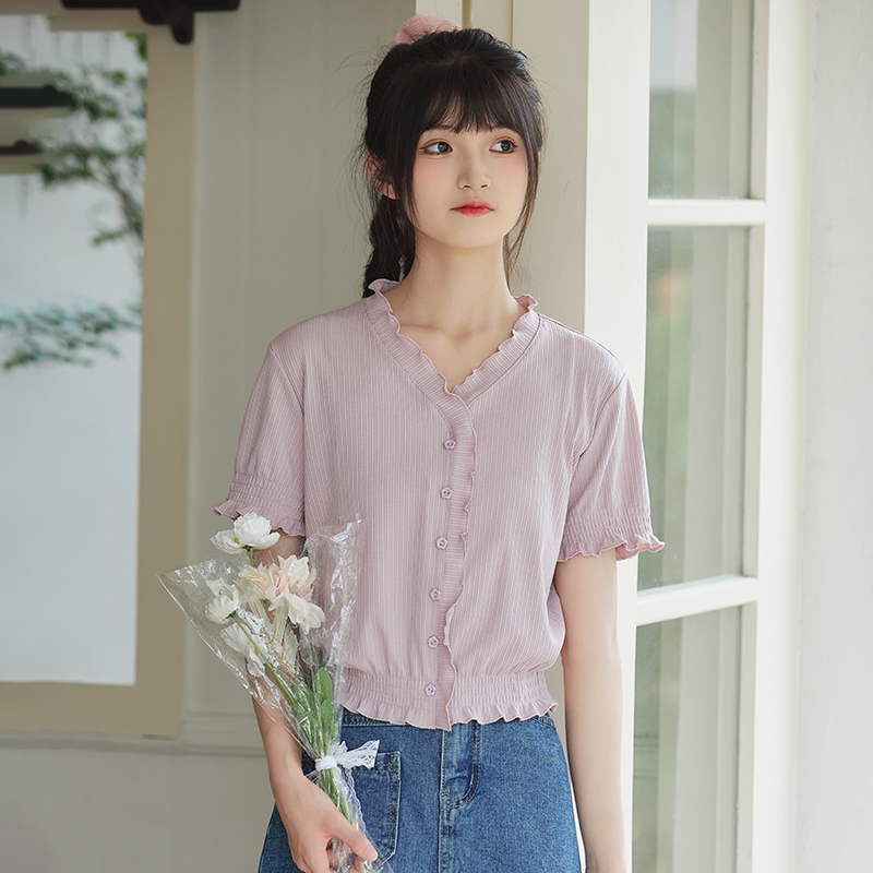 เสื้อผ้าวัยรุ่นเกาหลี เสื้อยืดวัยรุ่นผู้หญิง มีขนาด S M L XL