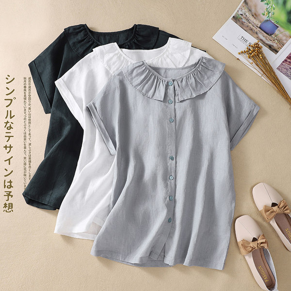 เสื้อลินิน แบบเสื้อสวยๆ เสื้อผ้าฝ้ายลินิน เสื้อเชิ้ตผ้าลินิน BY LININ