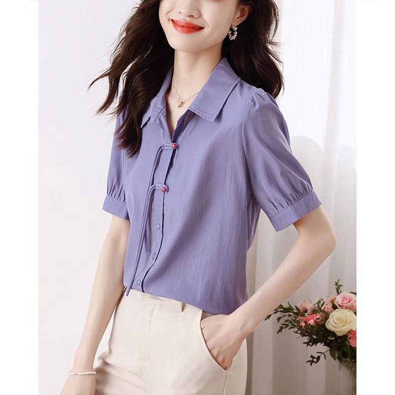 เสื้อเชิ้ตผู้หญิงใส่ทํางาน 390 บาทต่อชิ้น ฟรีค่าจัดส่ง