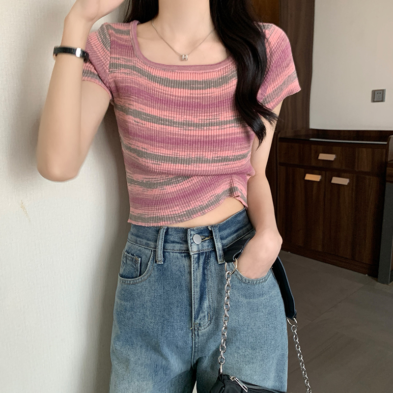 เสื้อผ้าวัยรุ่นเกาหลี เสื้อยืดวัยรุ่นผู้หญิง มีขนาด S M L XL