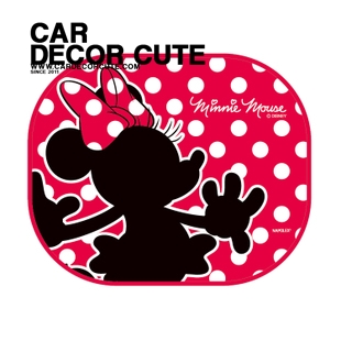 MICKEY-MINNIE-แผ่นบังแดดข้างรถยนต์