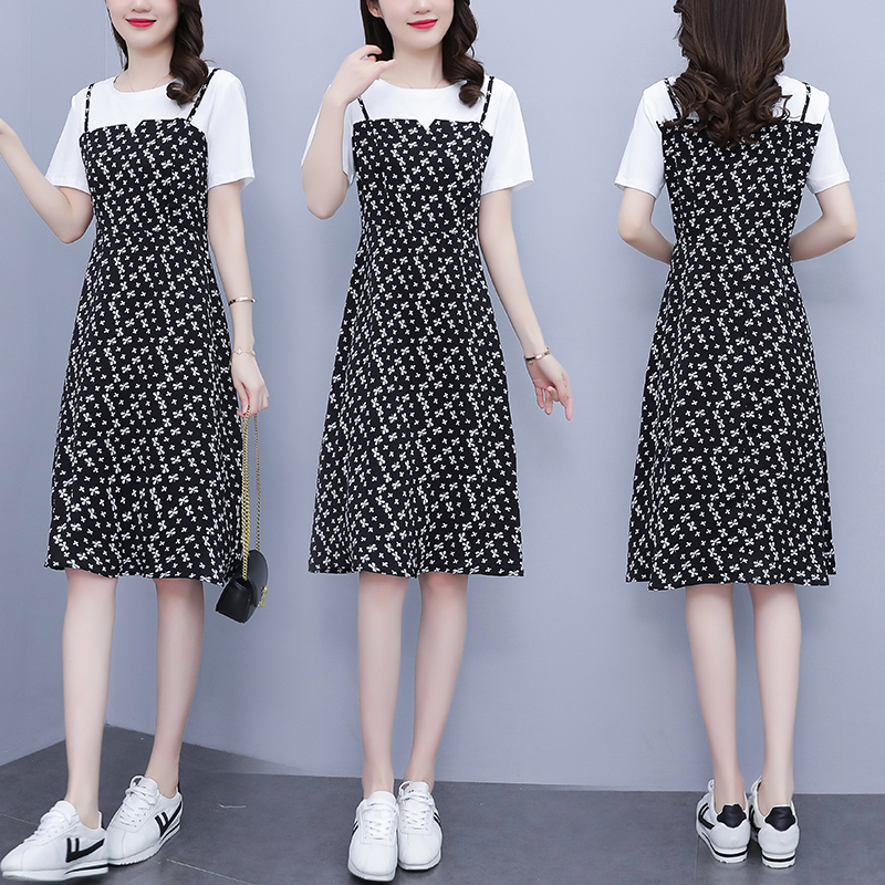 เดรสแขนสั้น มีไซส์ L-5XLอก 38-48 นิ้ว ใส่ได้ทั้งสาวหุ่นดีน่ารักจนถึงสาวอวบพลัสไซส์