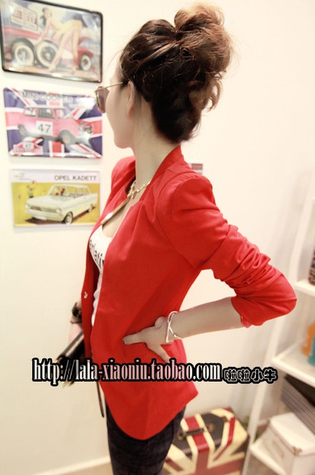 เสื้อสูท เก๋ๆ ทรงสวย พร้อมส่ง - สีแดง red