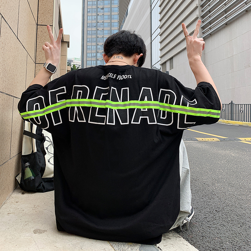 เสื้อยืดผู้ชายอ้วน M-5XL