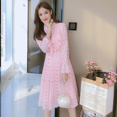 เดรสวัยรุ่น เดรสลูกไม้ชีฟอง By Meiyi women's clothing