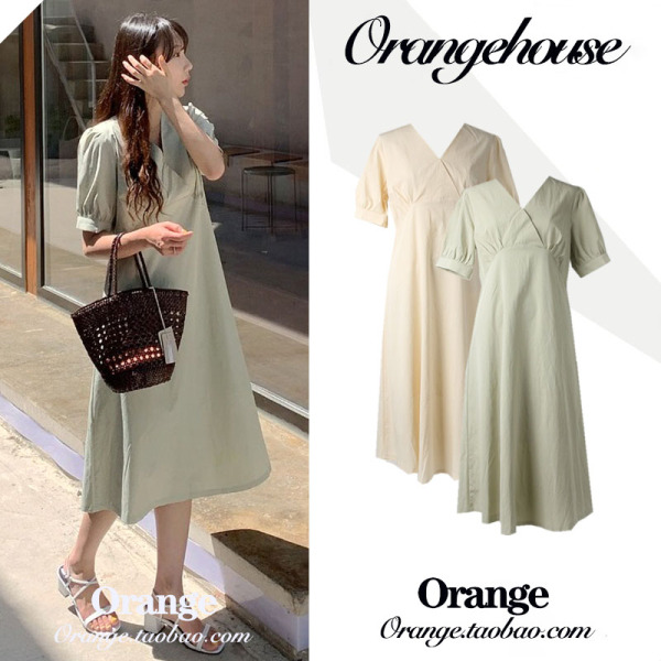 เดรสวัยรุ่นแฟชั่นหลากหลายสไตล์ เดรสแฟชั่นสไตล์เกาหลีน่ารักๆ BY Orange House Korean