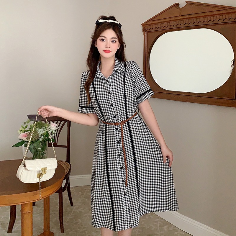 เดรสแขนสั้น มีไซส์ L-4XLอก 38-47 นิ้ว ใส่ได้ทั้งสาวหุ่นดีน่ารักจนถึงสาวอวบพลัสไซส์ จัดส่งฟรี! ทักแชทสั่งซื้อ