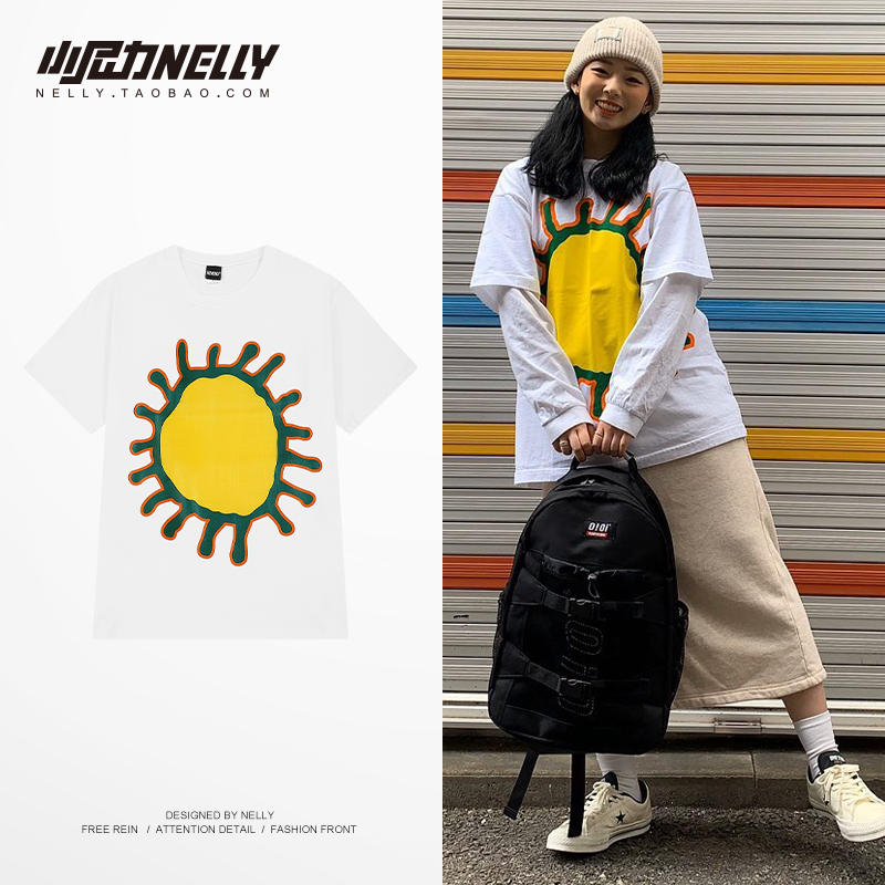 เสื้อยืดคอกลม ผู้ชาย เสื้อยืดผู้ชายเกาหลี เสื้อยืดเกาหลี แบรนด์ NELLY