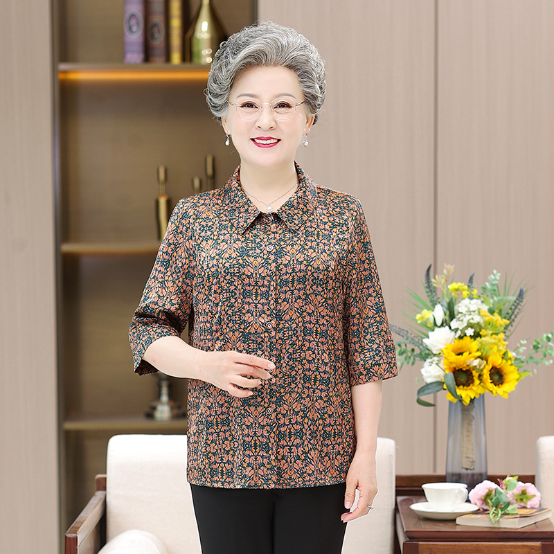 เสื้อคุณยาย เสื้อผู้วัยอายุ60-70ปี มีขนาด L-4XL(อกประมาณ35-45นิ้ว)