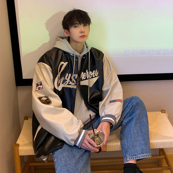 เสื้อแจ็คเก็ตเบสบอล เสื้อคลุม เสื้อแขนยาวสไตล์เกาหลี