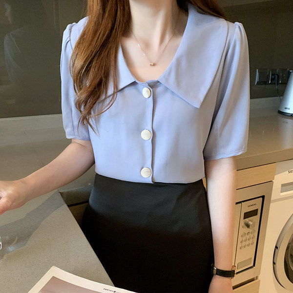 เสื้อชีฟองเกาหลี เสื้อชีฟองสวยๆ
