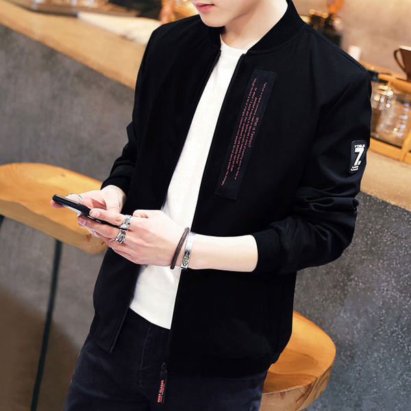 เสื้อแจ็คเก็ตเบสบอล เสื้อคลุม เสื้อแขนยาวสไตล์เกาหลี