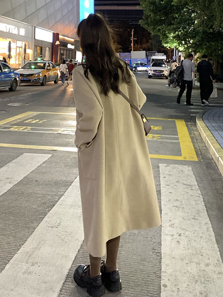 OverCoat เสื้อโค้ทยาว กันหนาว สไตล์ญี่ปุ่น แบบเรียบๆ บุซับในกันลม พร้อมส่ง