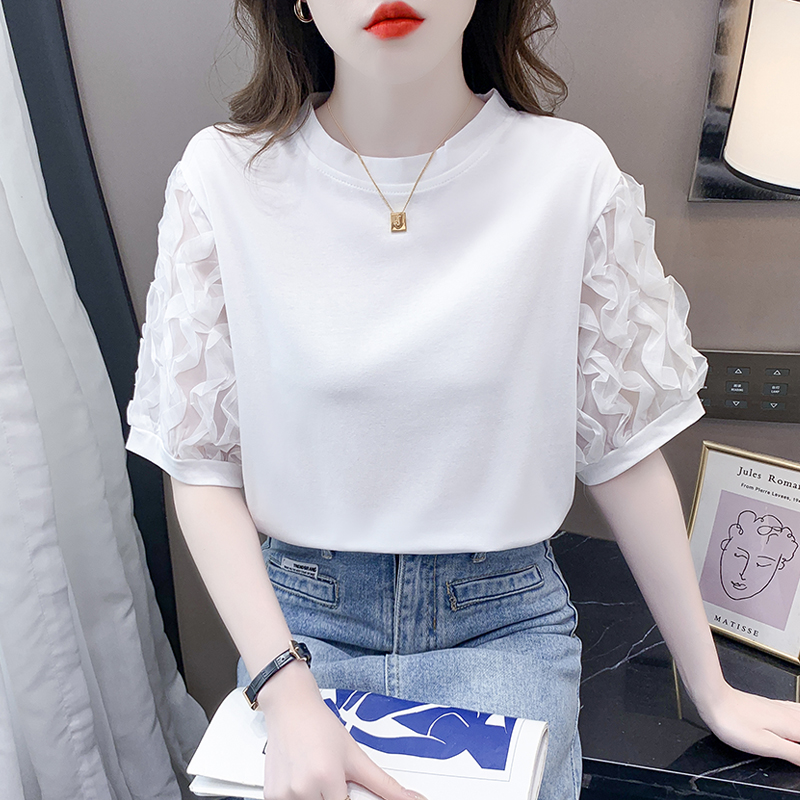 เสื้อผ้าวัยรุ่นเกาหลี เสื้อยืดวัยรุ่นผู้หญิง มีขนาด S M L XL