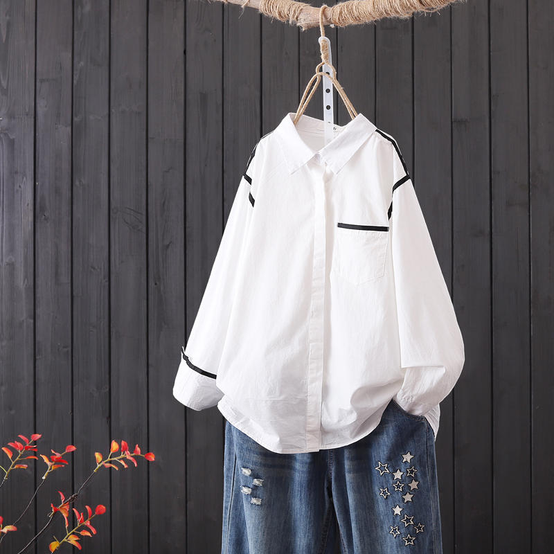 แบบเสื้อสวยๆ เสื้อผ้าฝ้ายลินิน เสื้อเชิ้ตผ้าลินิน