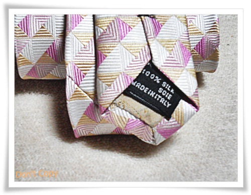 เนคไท ลายตาราง โทนสีชมพู N002