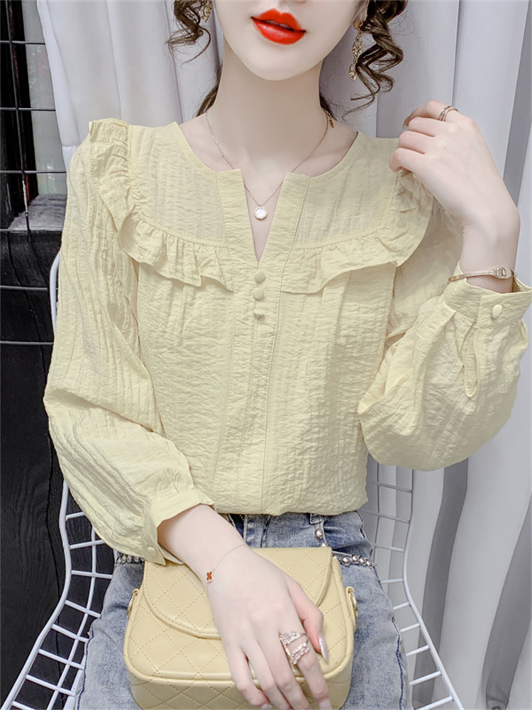 เสื้อลูกไม้ เสื้อเชิ้ตแขนยาว
