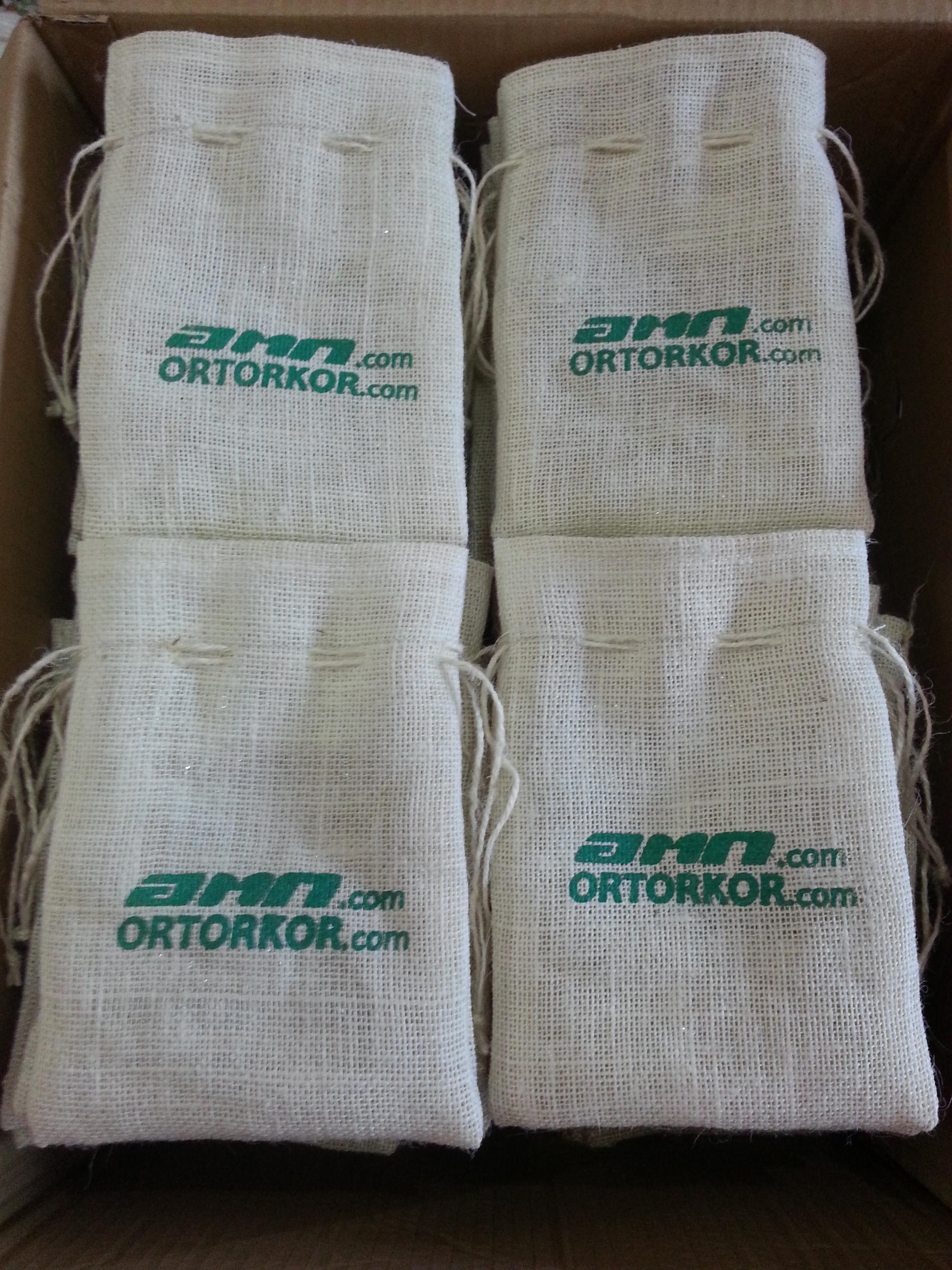 ถุงผ้ากระสอบบรรจุข้าวพร้อมสกรีน....องค์การตลาดเพื่อการเกษตรกร (อตก.)...