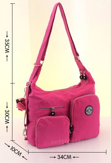 กระเป๋าสะพายข้างผู้หญิง กระเป๋าผ้าไนลอน กันน้ำ อย่างดี ดีไซน์สวย มีหลายสี กระเป๋าใส่ Ipad ได้ สีฟ้า ชมพู ม่วง แดง เขียว สวยเก๋ ค่ะ 431424