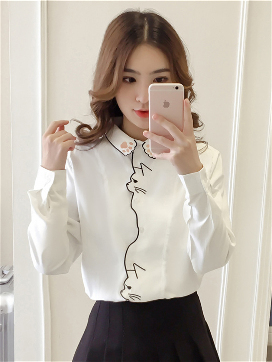 เสื้อลูกไม้ เสื้อเชิ้ตแขนยาว